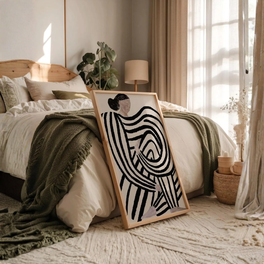 Abstract Female Figure Wall Art Print